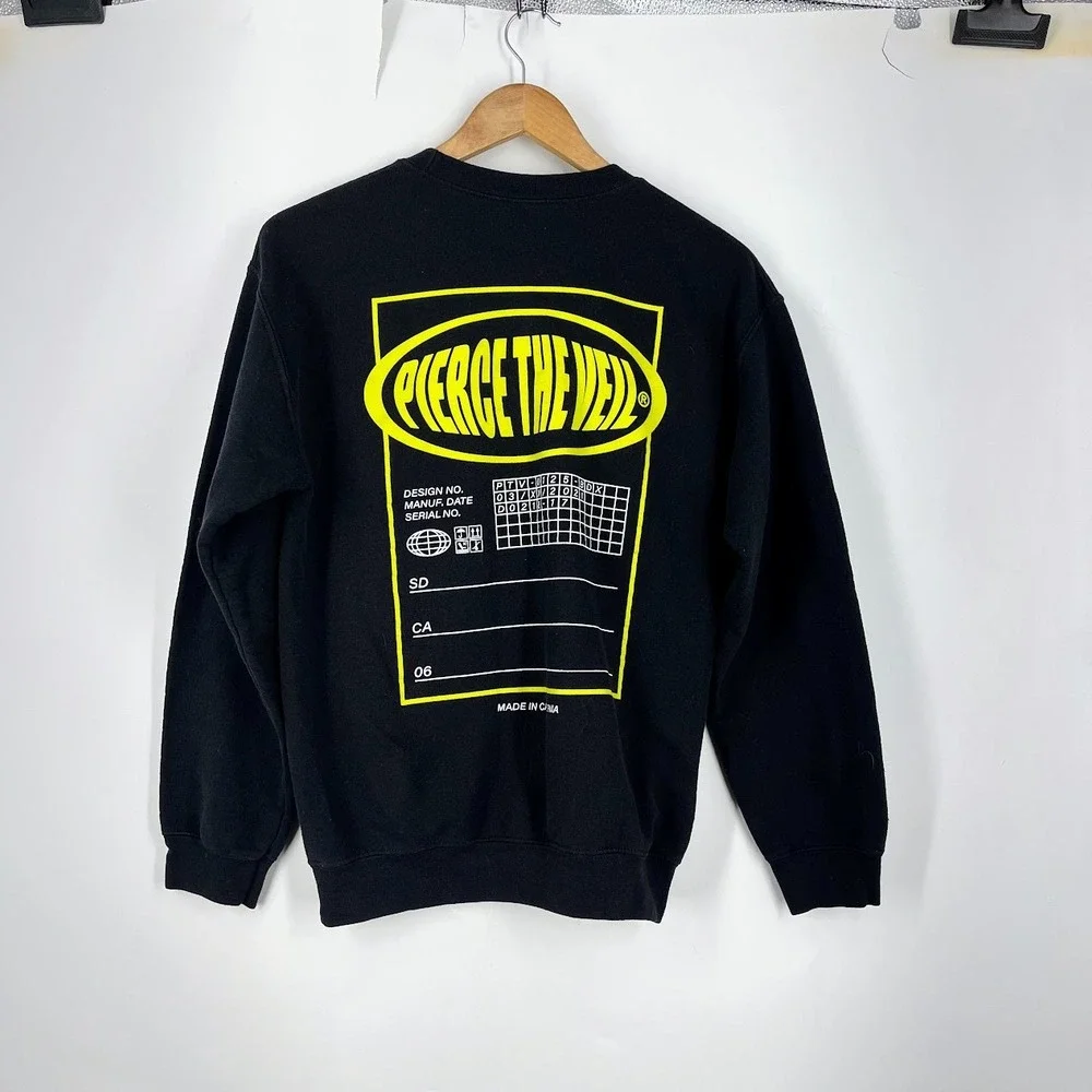 Pierce The Veil Crewneck Sweatshirt Fearless Records Band Merch Mens Size M - Picture 2 of 13